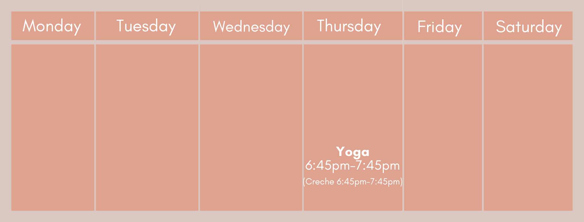 Yoga timetable (2)